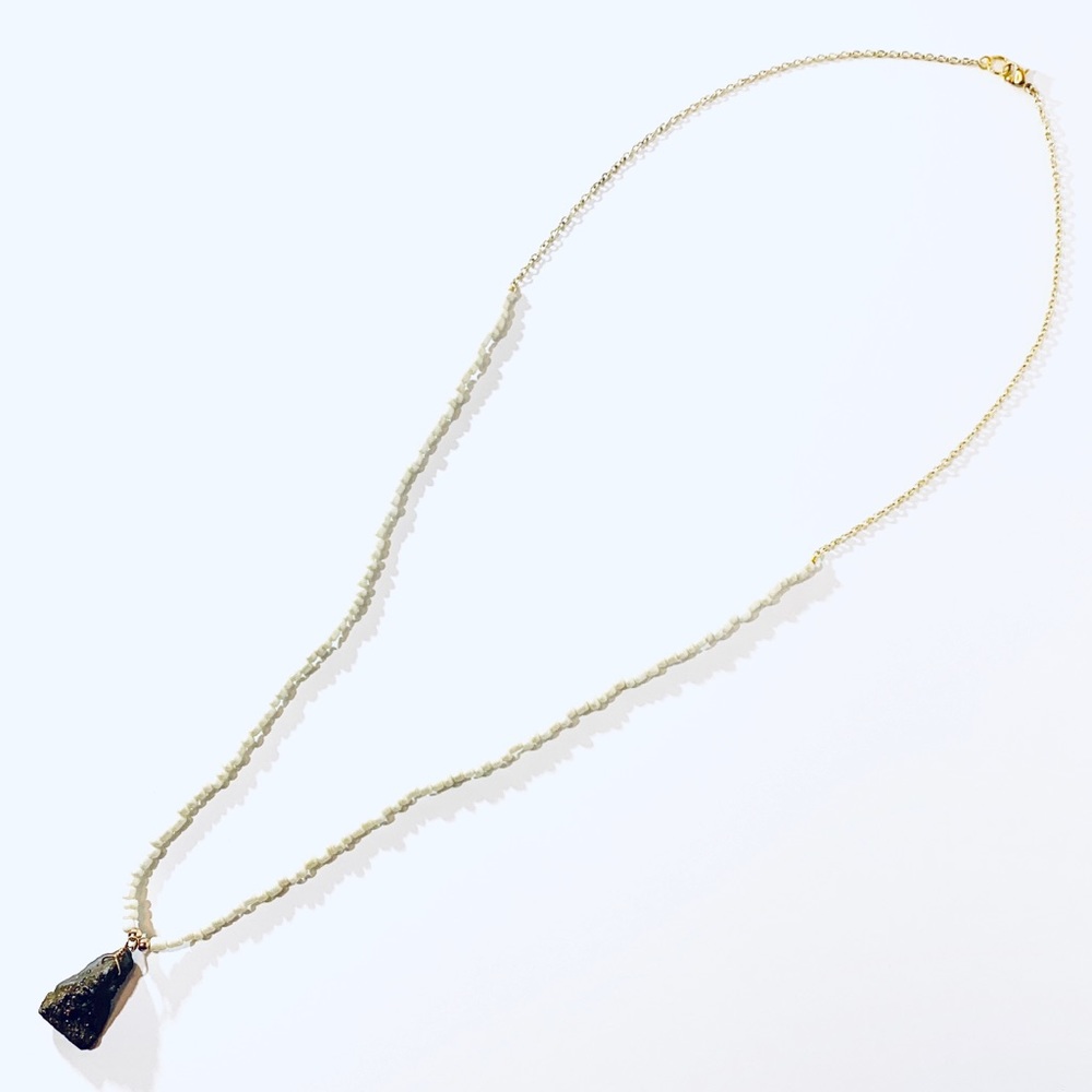 STIX+STONZ “Fools Gold” Geode Necklace - Handmade - Picture 7 of 8